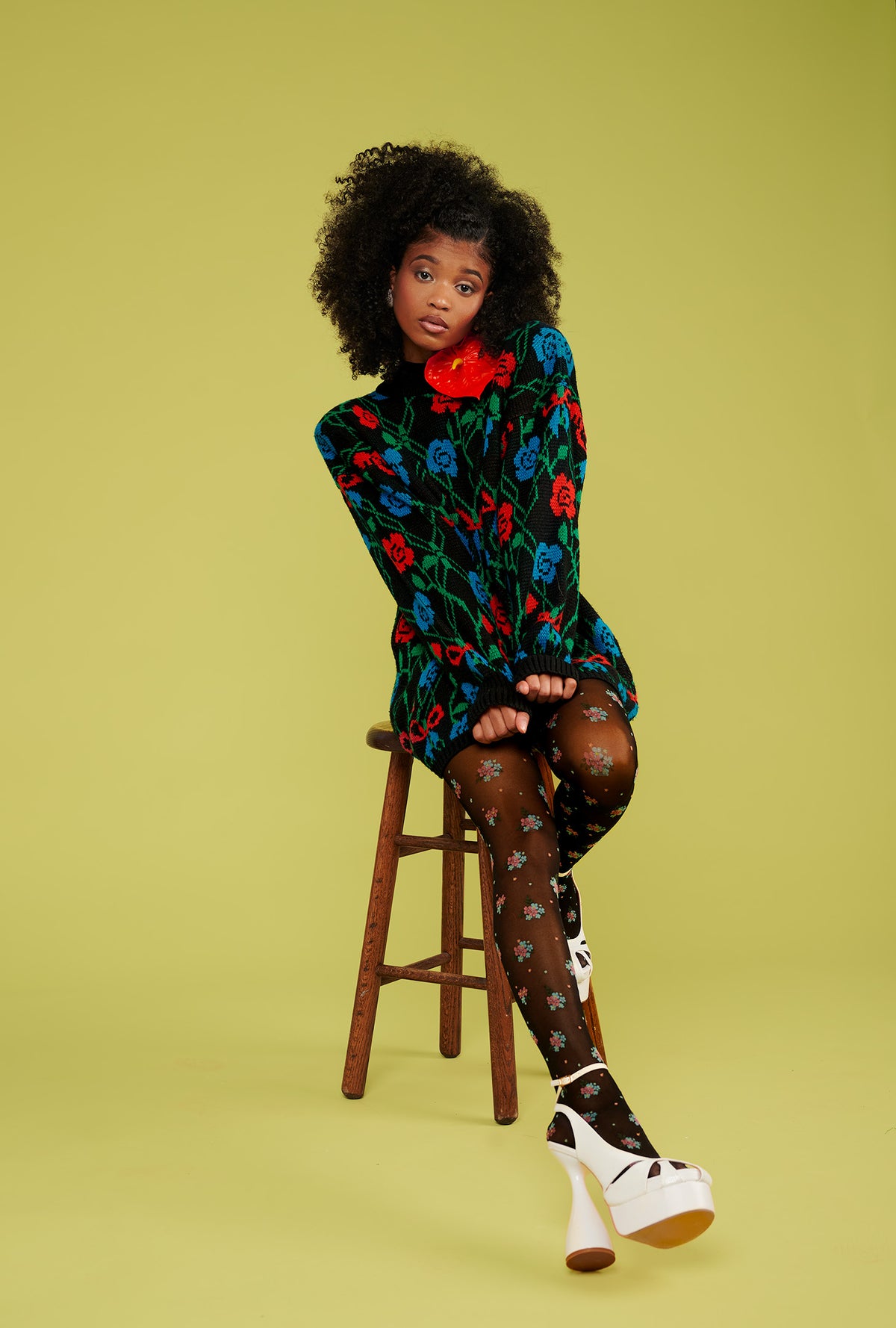 VTG Floral Sweater