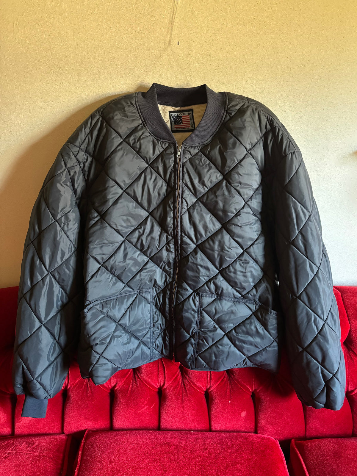 VTG Oversized Navy Puffer Jacket