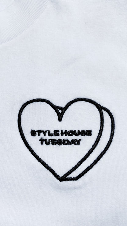 Style House Tuesday Mock Tee - White