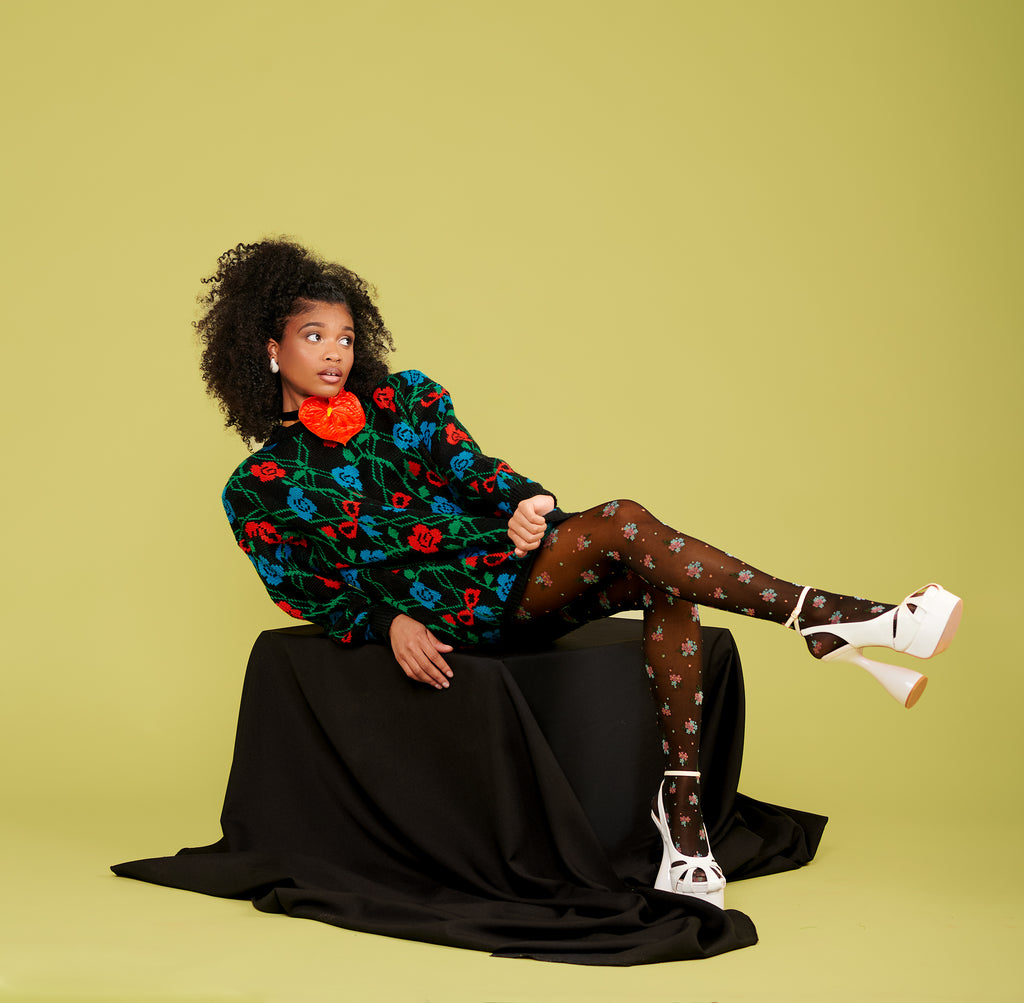 VTG Floral Sweater