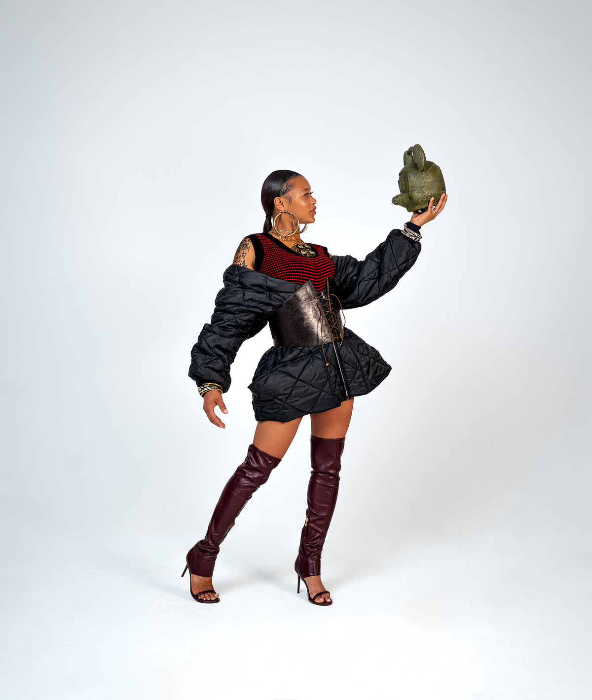 VTG Oversized Navy Puffer Jacket